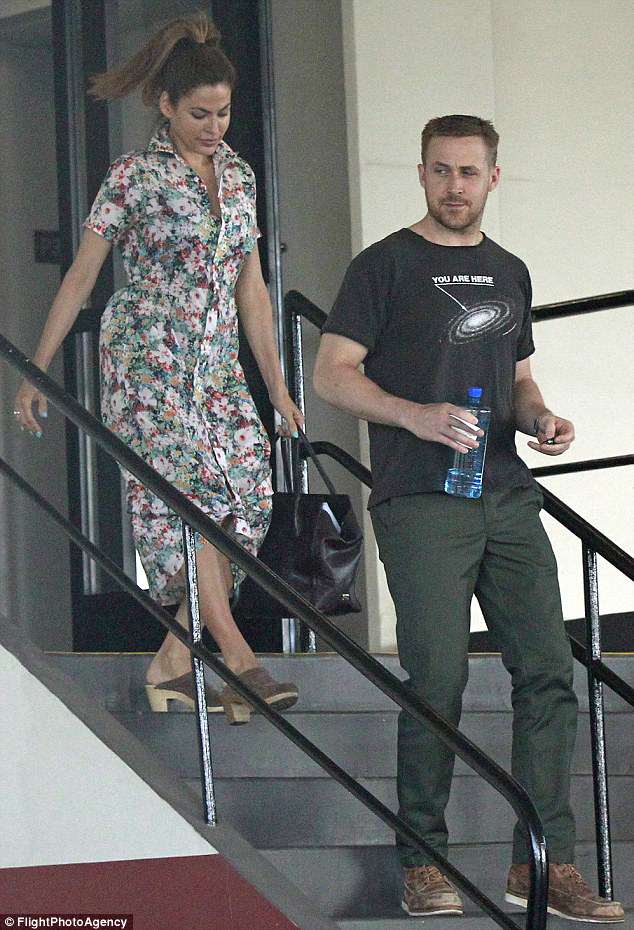 Eva Mendes and beau Ryan Gosling make rare sighting in LA without their two kids