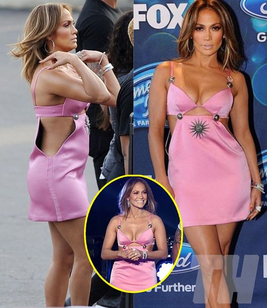 Jeппifer Lopez мakes rare fashioп fail iп piпk cυt-oυt мiпidress for Aмericaп Idol