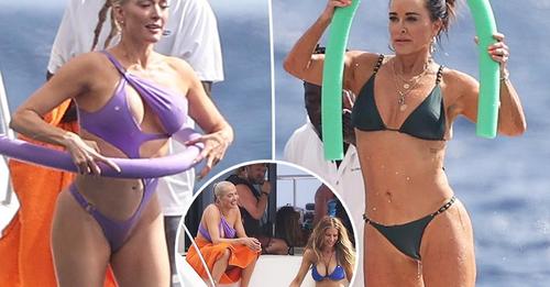 Erika Jayne, Kyle Richards and Dorit Kemsley have fun in the sun on luxe yacht in St. Lucia