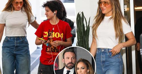 Jennifer Lopez grabs lunch with Emme, 16, in Beverly Hills amid Ben Affleck split