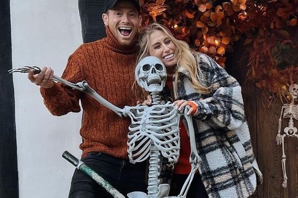 Stacey Solomon shows off epic Halloween front door with skeletons & autumn tree & reveals how you can copy on a budget