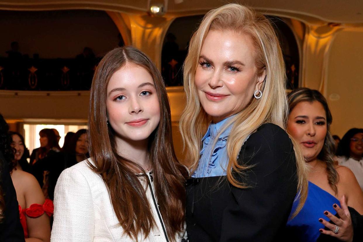 Nicole Kidman’s daughter Faith, 13, makes rare appearance with mom at star-studded women’s gala