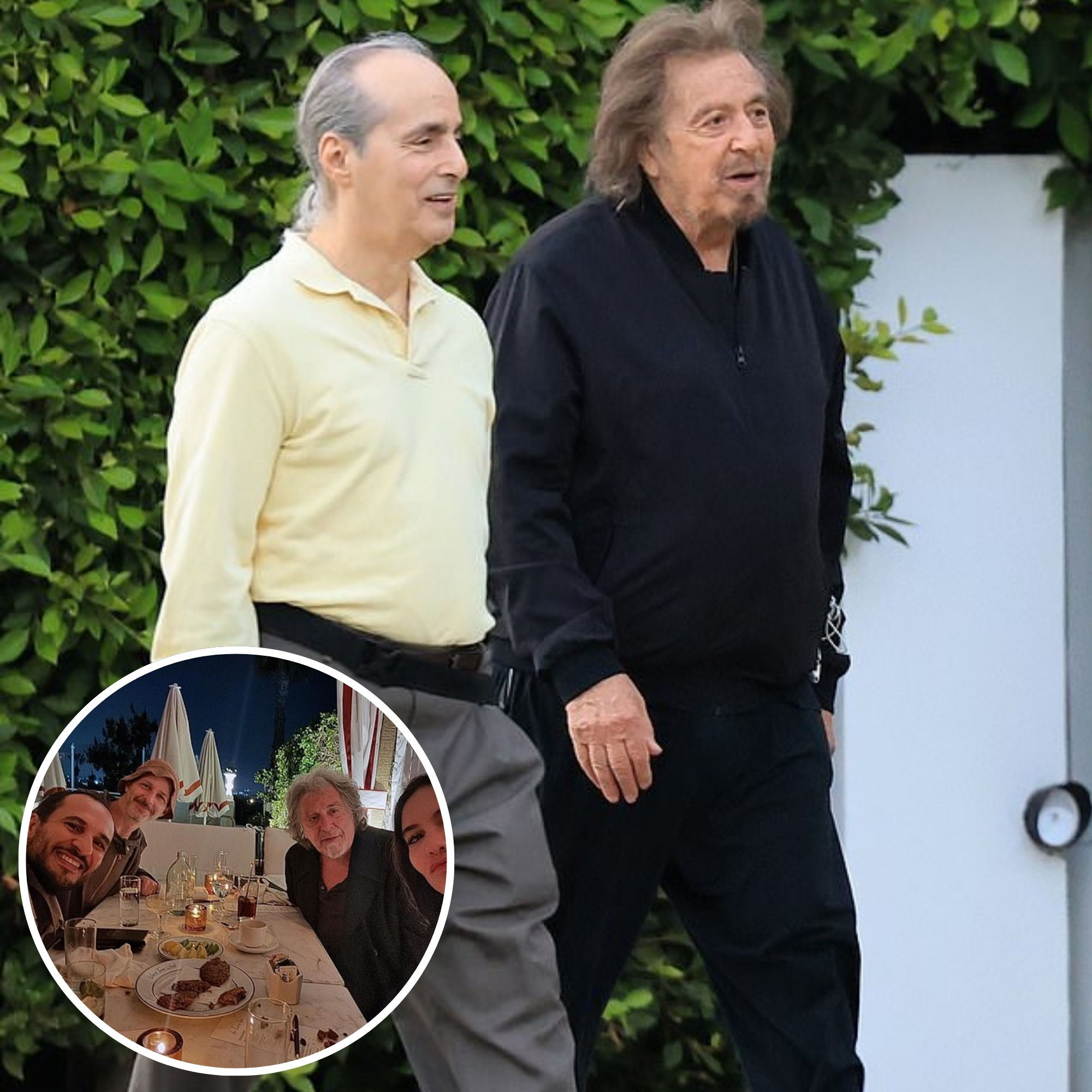 Al Pacino, 84, out with a male pal after ex-girlfriend Noor Alfallah, 30, moves on with Bill Maher, 68