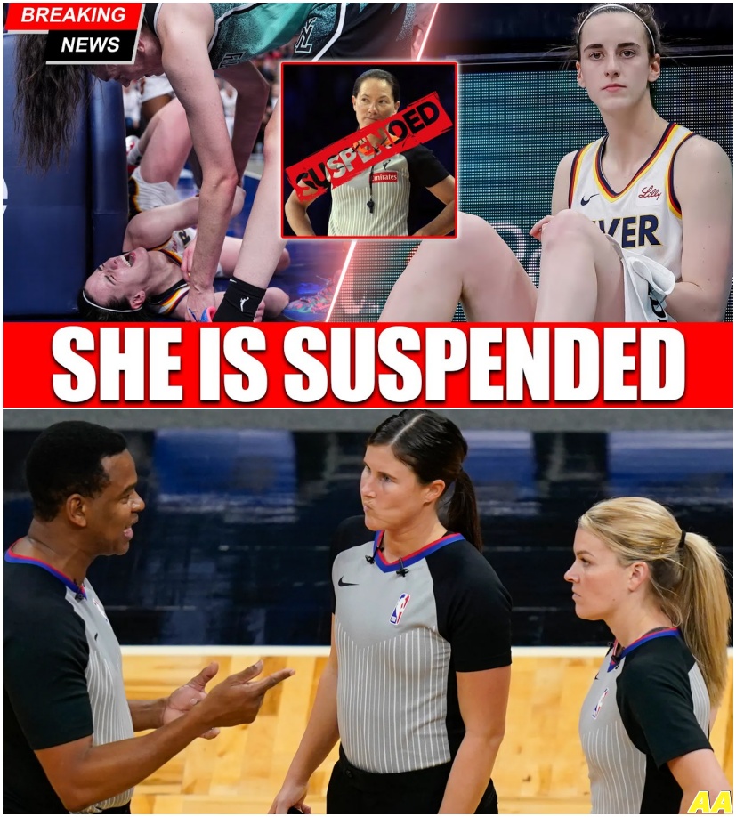 WNBA COVER-UP EXPOSED?! A bombshell leak of raw, disturbing footage connected to Caitlin Clark’s brutal injury has unleashed chaos, leading to an immediate referee suspension!