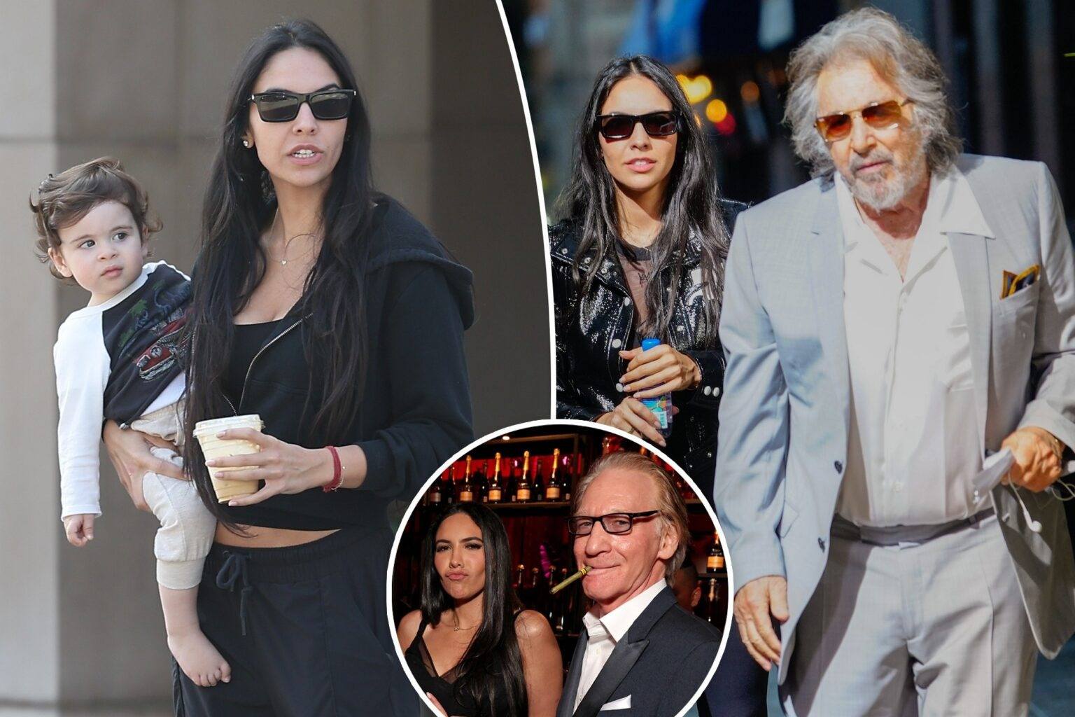 Al Pacino’s ex Noor Alfallah, 30, spotted strolling with their son amid rumored romance with Bill Maher, 68